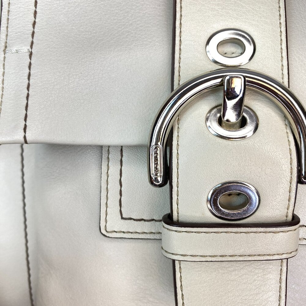 Coach Legacy Leather Pocket Tote | Cindy 🤍  Buckle Front Multi-Compartment 6468 - Picture 9 of 16